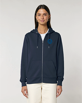 Zip Hoodie Unisex - Cultivator 2.0 French Navy S/S - Moderaterna