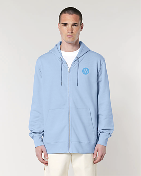 Zip Hoodie Unisex - Cultivator 2.0 Blue Soul S/S - Moderaterna