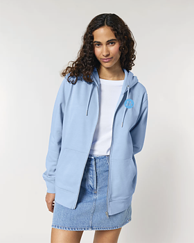 Zip Hoodie Unisex - Cultivator 2.0 Blue Soul S/S - Moderaterna