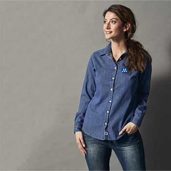 Jeansskjorta Dam - Denim - Moderaterna