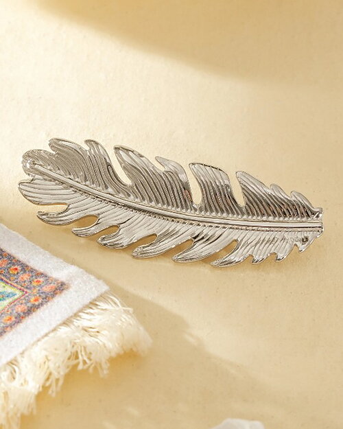 Brosch fjäder silver - 2