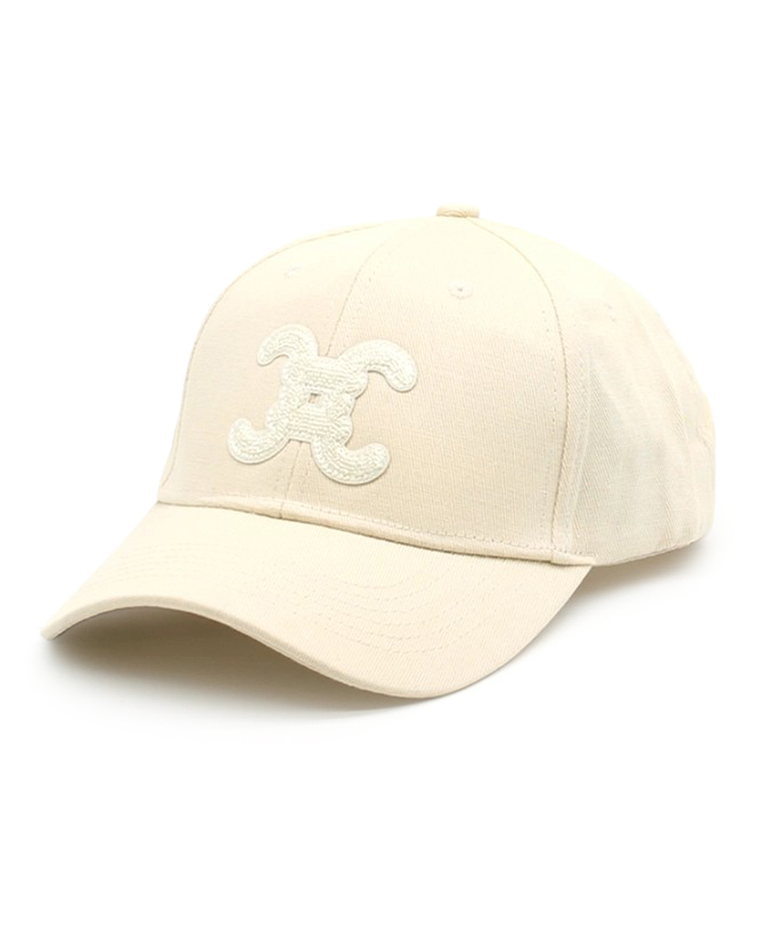Keps med logotyp beige