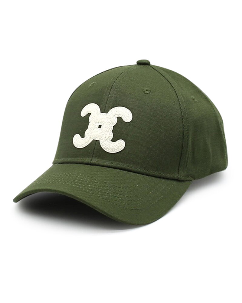 Keps med logotyp khaki