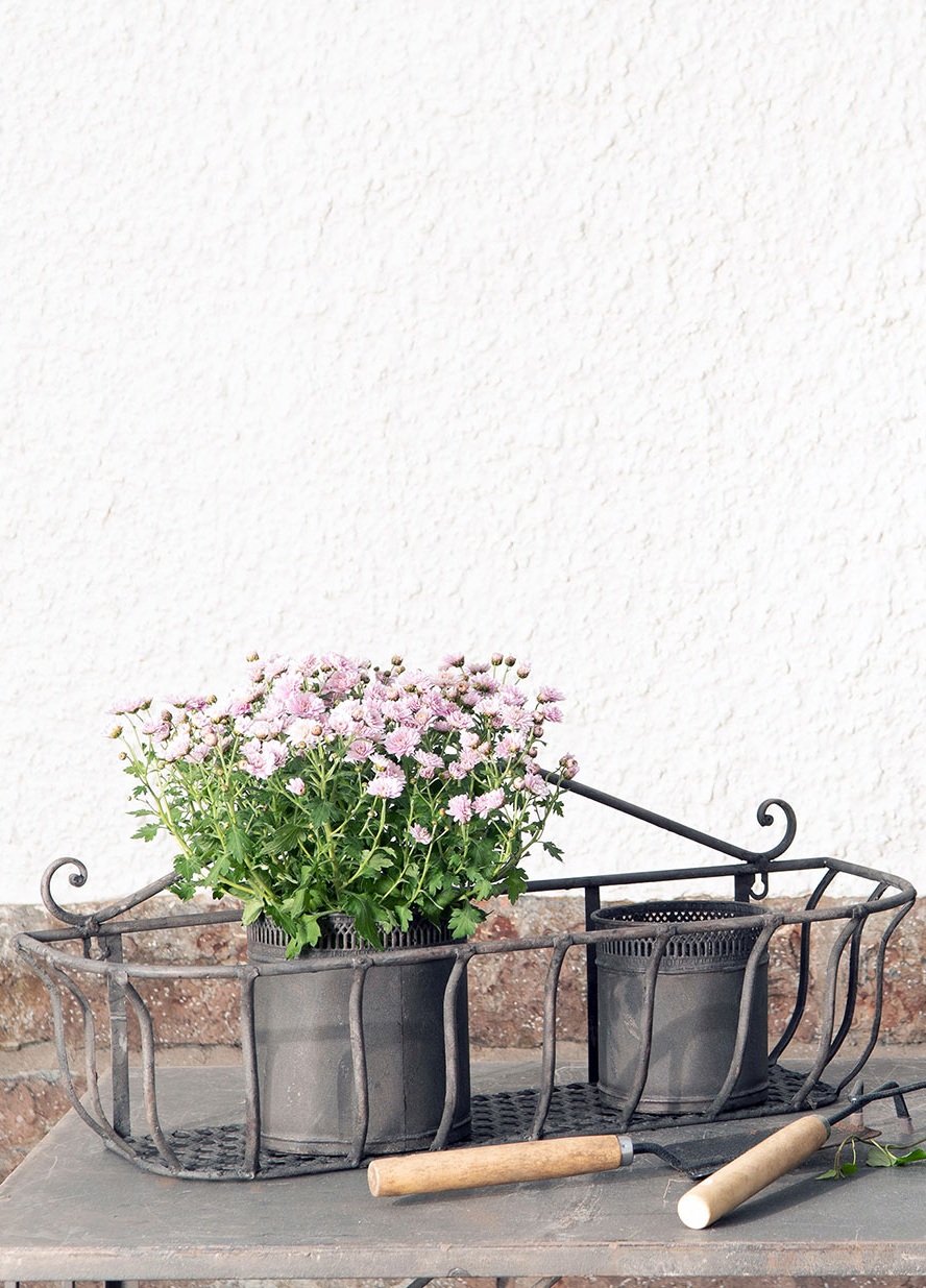 Blomlåda Med Insats Metall - 46/56/64 cm - 3-pack