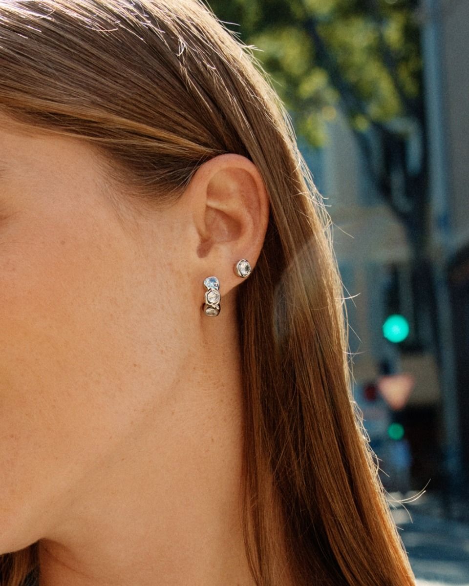 Ocean Gem Hoops Steel - Edblad