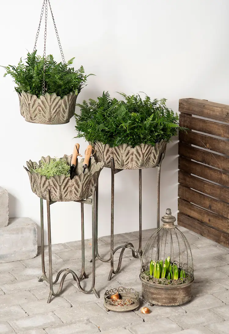 Metal Planting Cage Green - 43 cm - 2 pcs