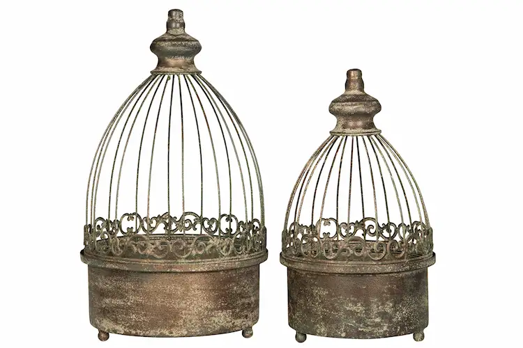Metal Planting Cage Green - 43 cm - 2 pcs - 2