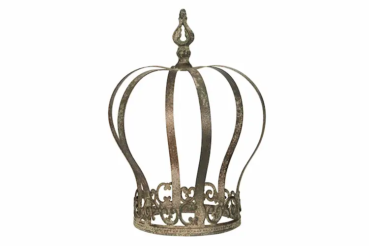 Trädgårdsdekoration Krona - Metall Grön - Ø22 cm