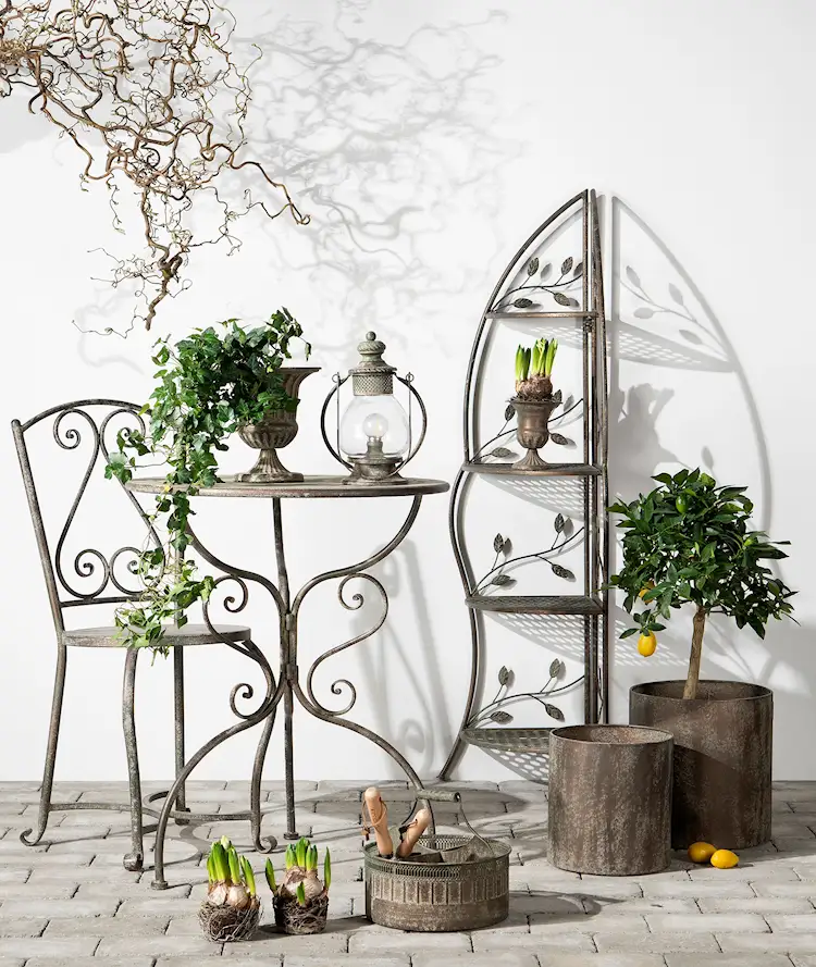 Harmony Outdoor Table Metal Green - 75 cm