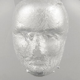 Bertil Vallien (Headman 2020) Clear Spherical Sculpture with Casted Head 14 cm (1) 