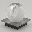 Bertil Vallien (Headman 2020) Clear Spherical Sculpture with Casted Head 14 cm (1) 
