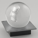 Bertil Vallien (Headman 2020) Clear Spherical Sculpture with Casted Head 14 cm (1) 