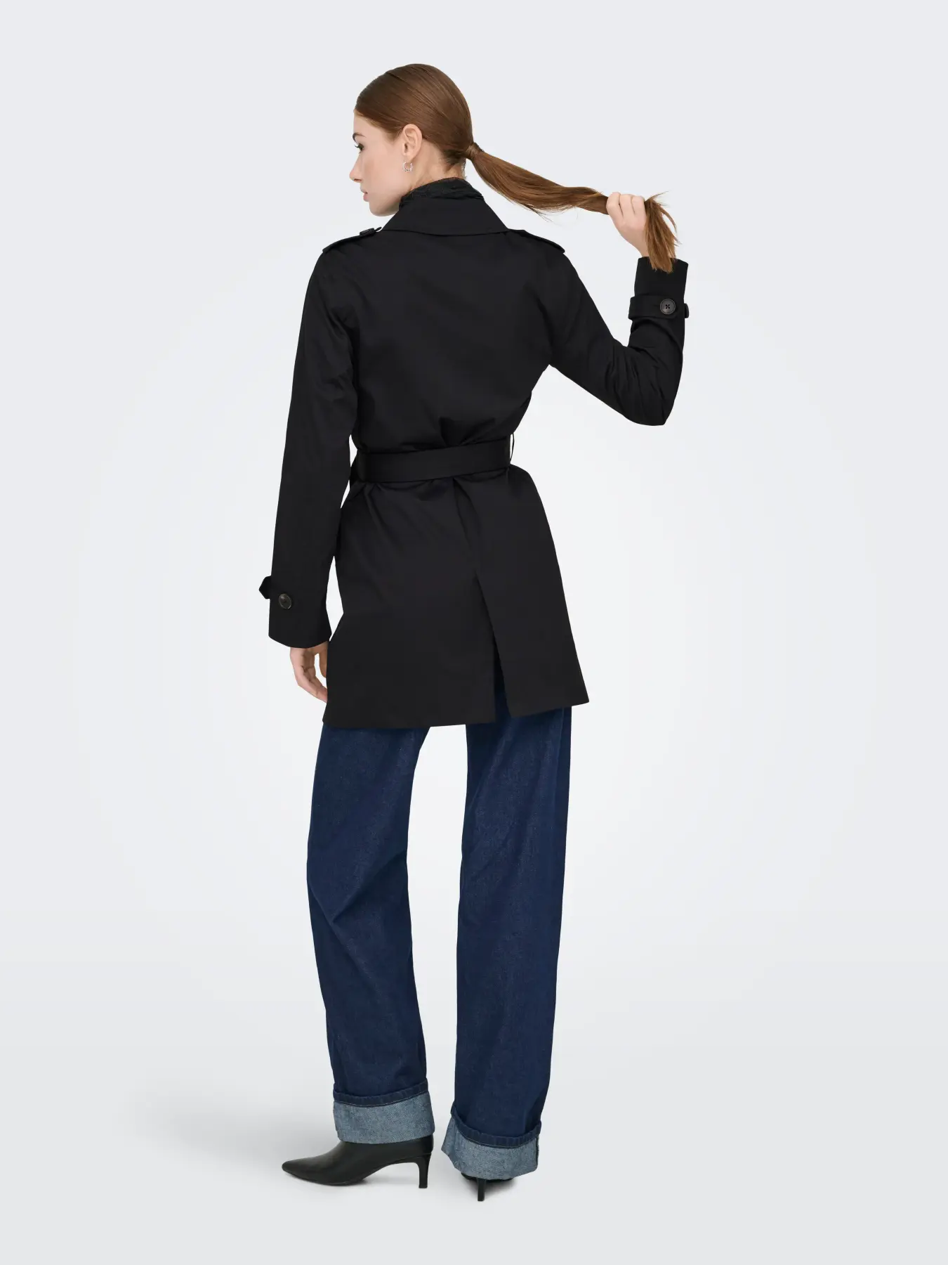 Only  - Disa Trenchcoat Svart - 4