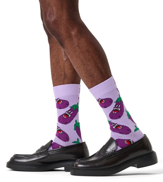 Happy Socks Angry Eggplant Sock - 2