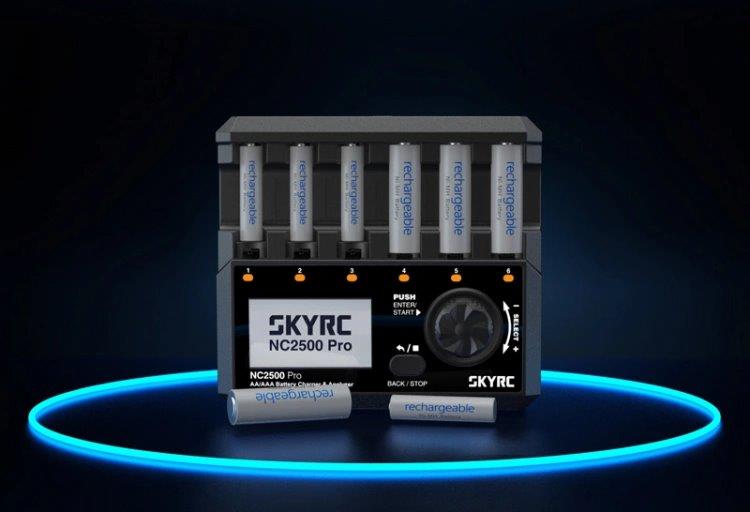 SkyRC NC2500 Laddare NiMH AA/AAA 0,1-2,5A 240AC - 6
