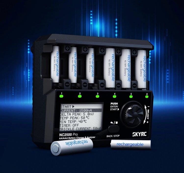 SkyRC NC2500 Laddare NiMH AA/AAA 0,1-2,5A 240AC - 10