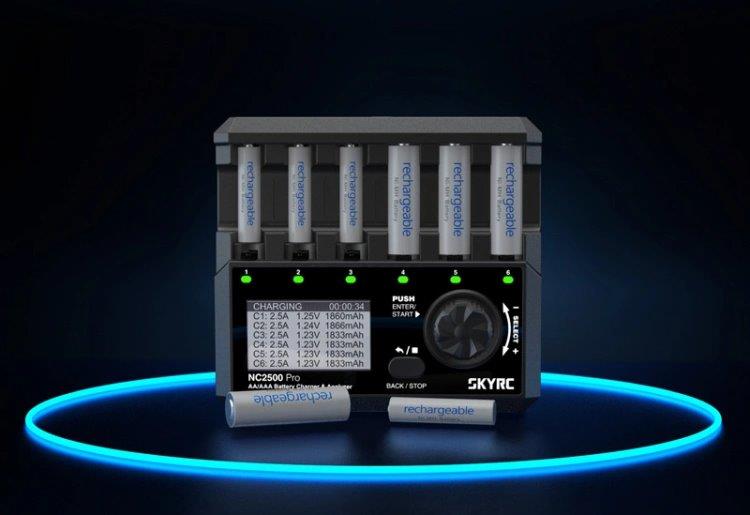 SkyRC NC2500 Laddare NiMH AA/AAA 0,1-2,5A 240AC - 8
