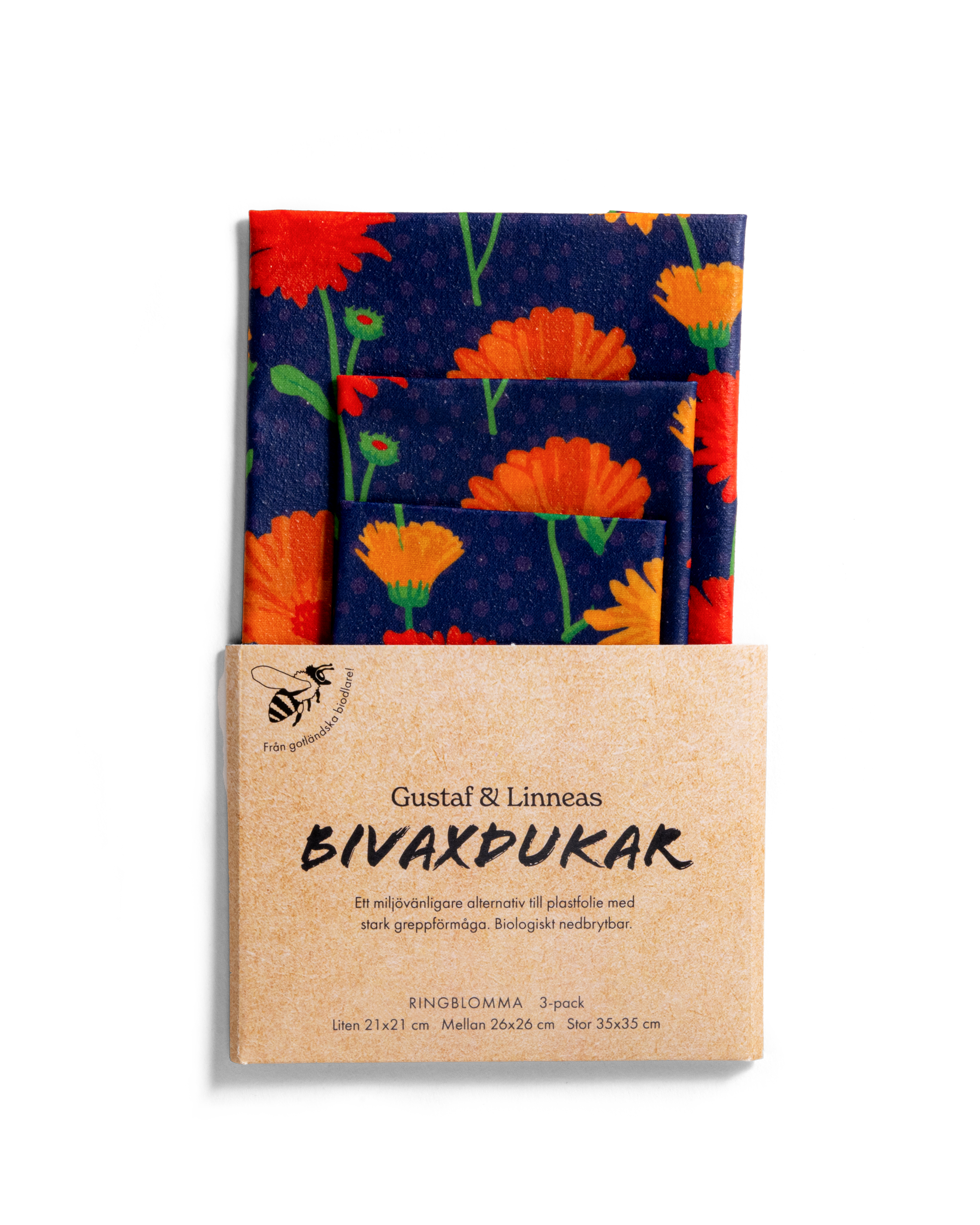 Bivaxduk Ringblomma 3-pack 6st/frp