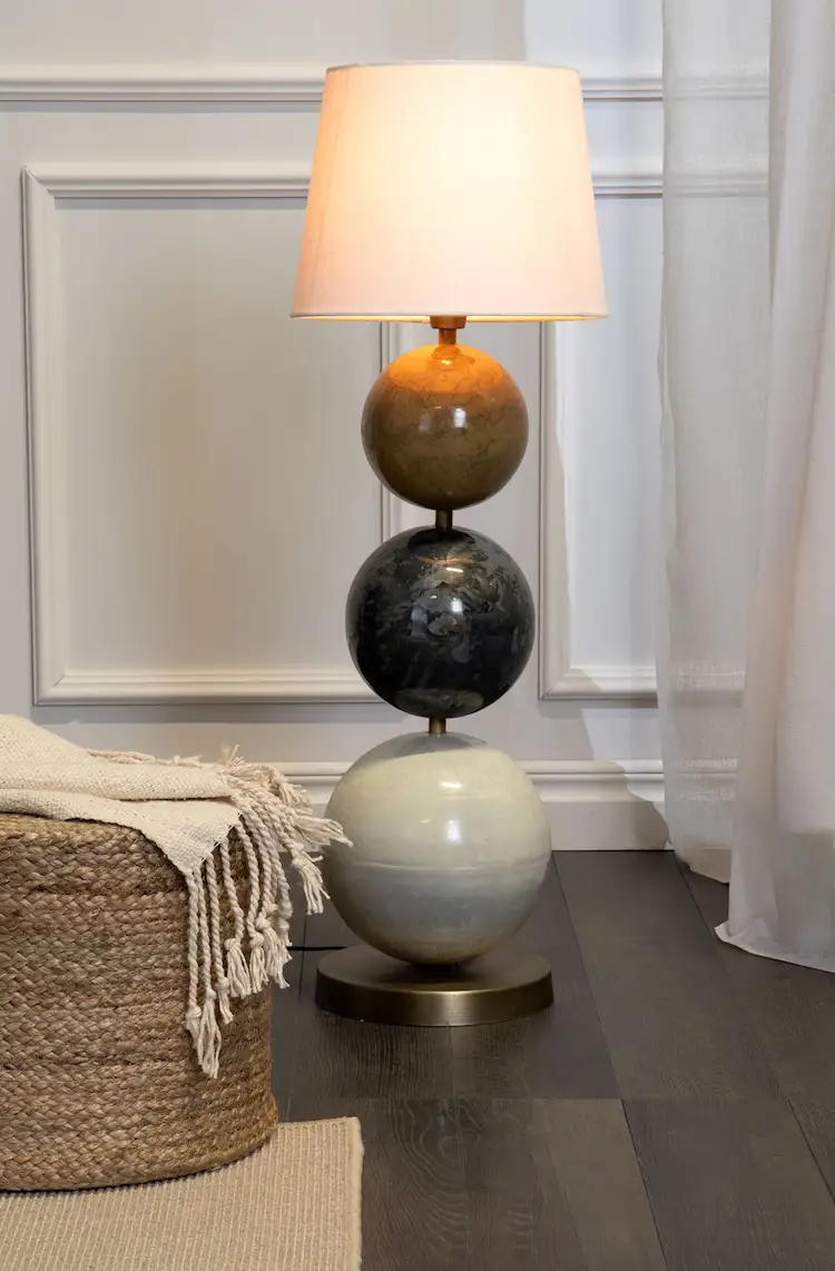 Lamp base Multi Stone Mustard - 78 cm