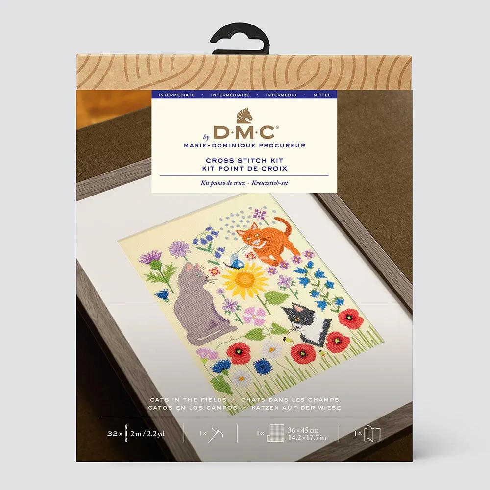 Tavla DMC 24,3 x 28,5 - Cats in the Fields - Aida 5,5 - 2
