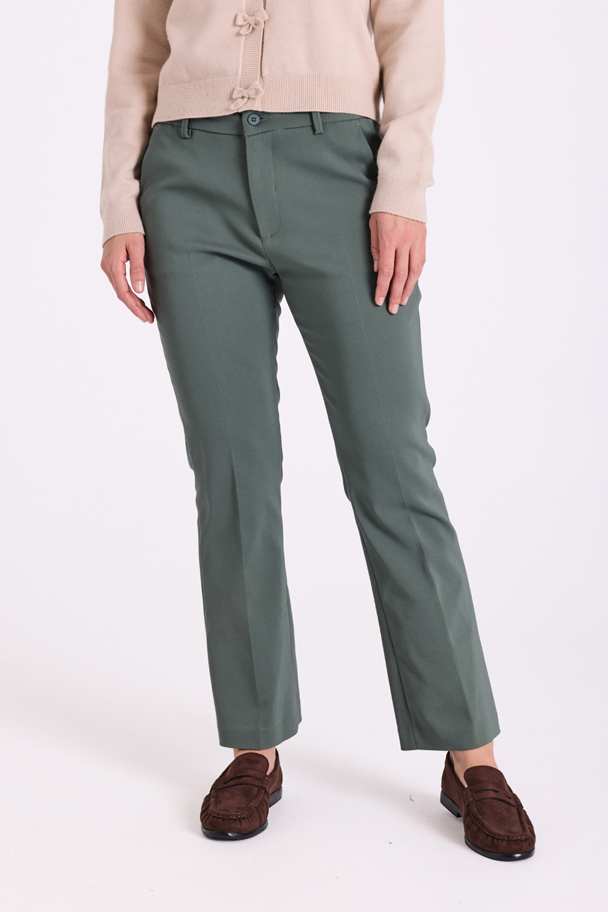 Isadora ankle pants bootcut - dark forest - 4