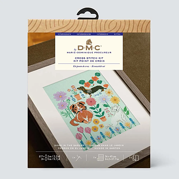 Tavla DMC 24,3 x 28,5 - Dogs in the Garden - Aida 5,5