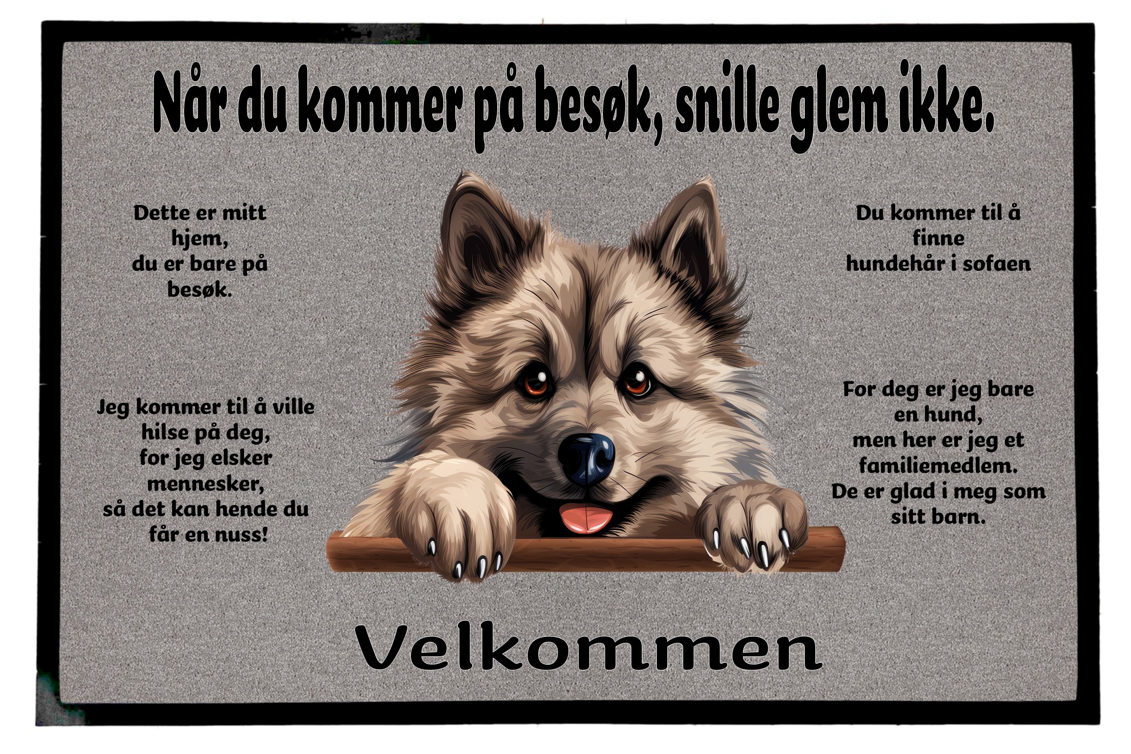 Dørmatte Keeshond 1