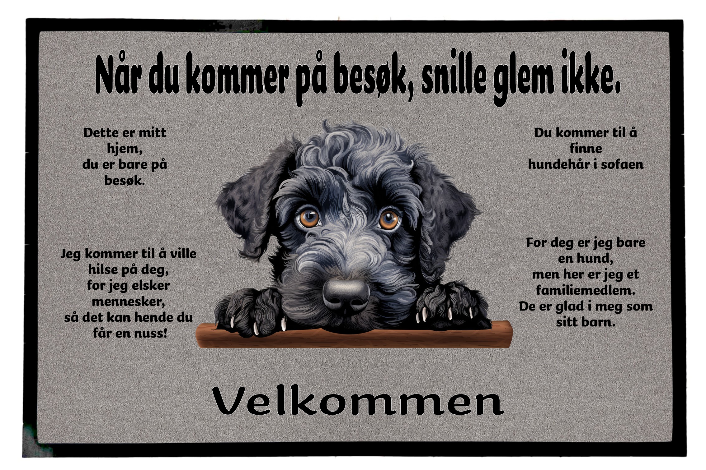Dørmatte Kerry Blue Terrier 1