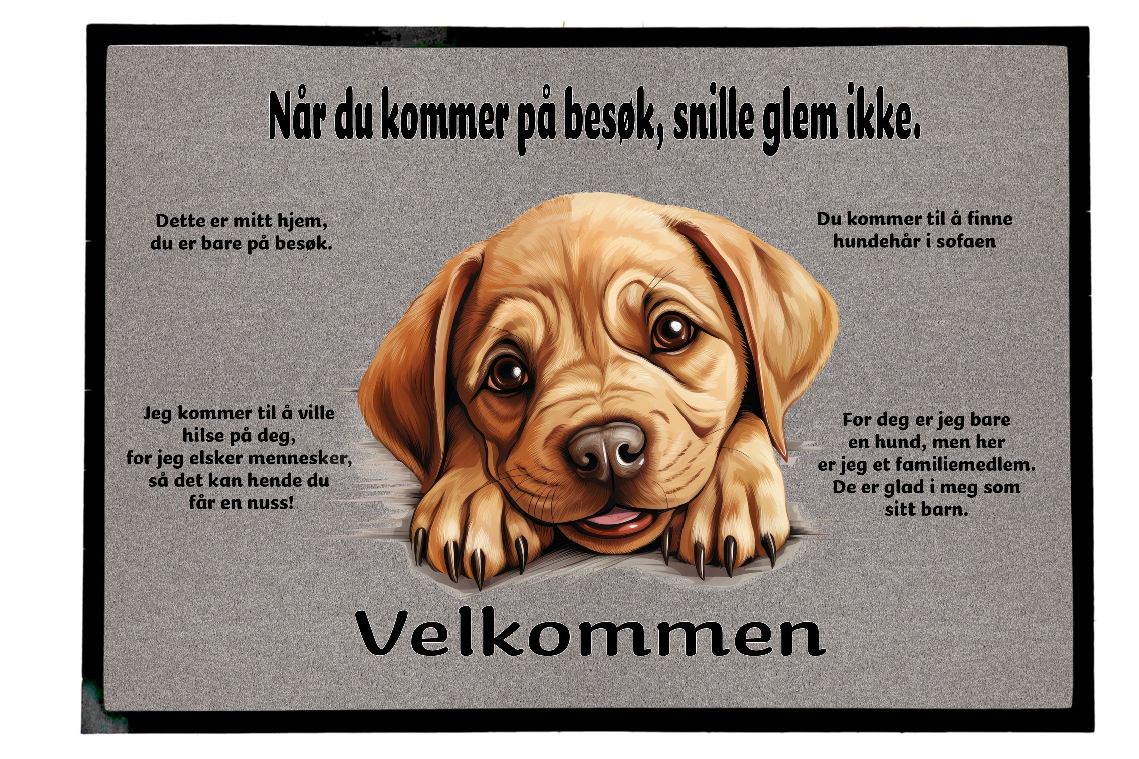 Dørmatte Labrador Bulldog 1
