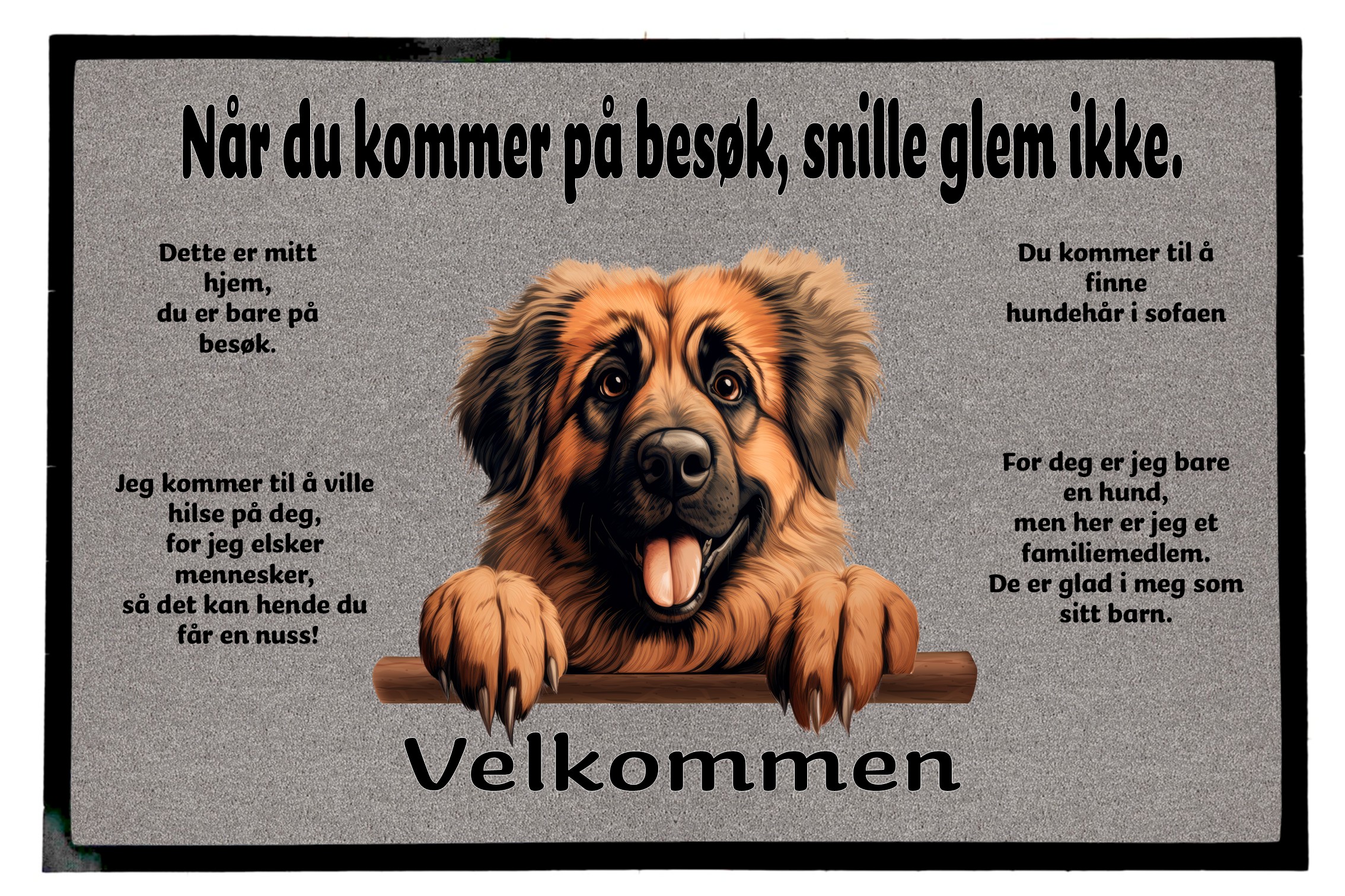 Dørmatte Leonberger 1