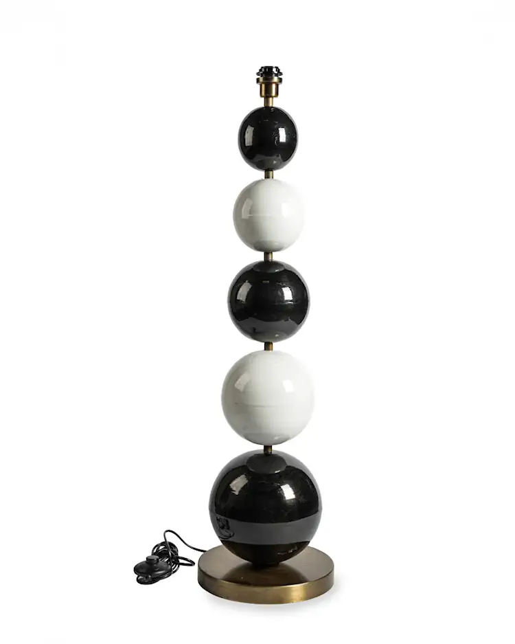 Golvlampa Multi Stone 5 - Svart/Vit - 112 cm - 2