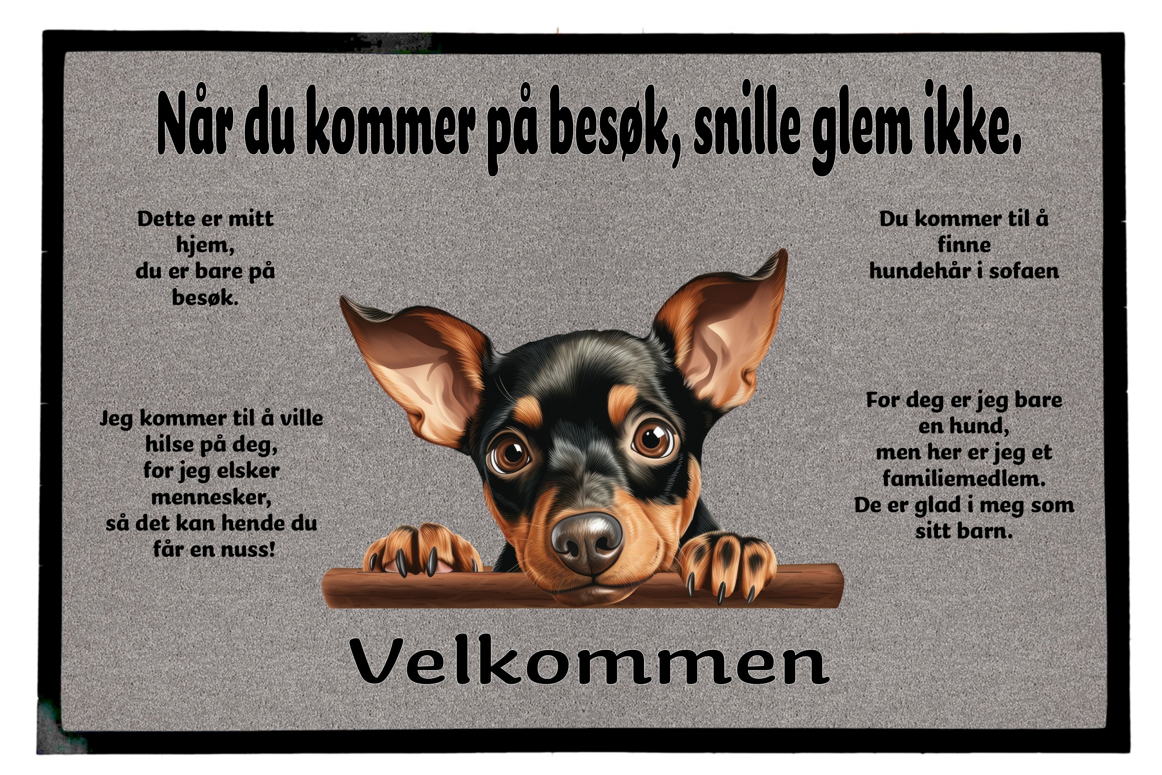 Dørmatte Manchester Terrier 1