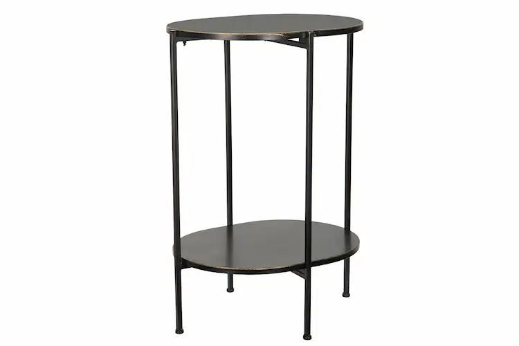 Emma Table Black/Brass - 77 cm - 2
