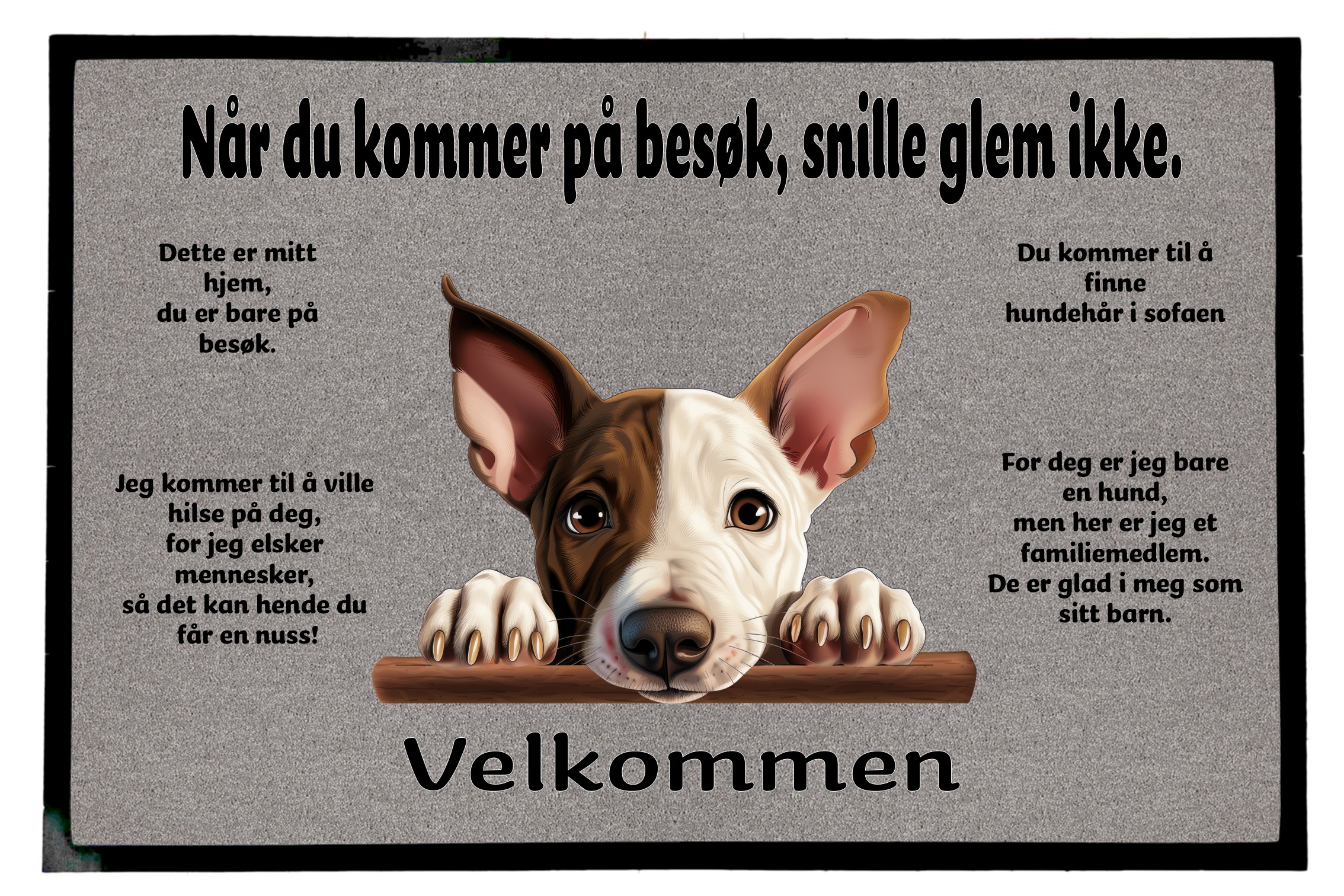 Dørmatte Miniature Bull Terrier 1