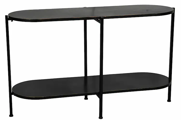 Sidobord Emma Svart/Mässing - 77 cm  - 2