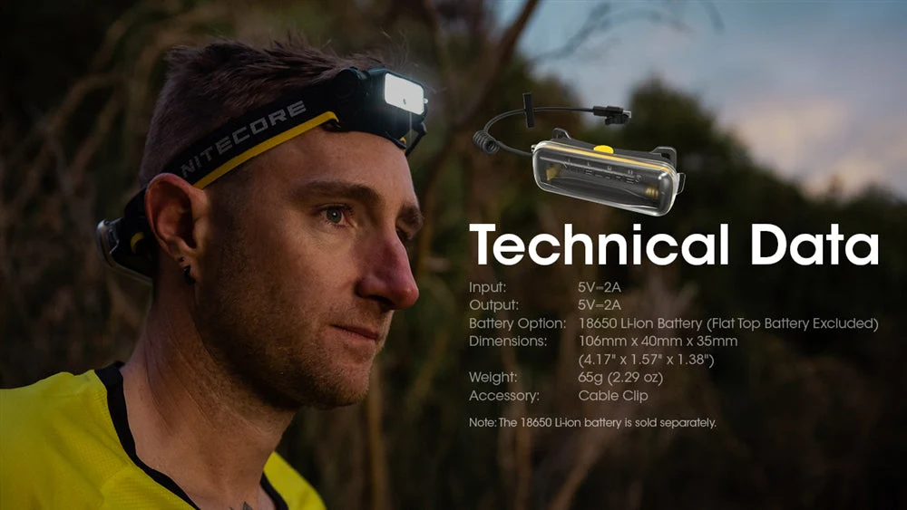 Extra battery pack for Nitecore headlamp - 5