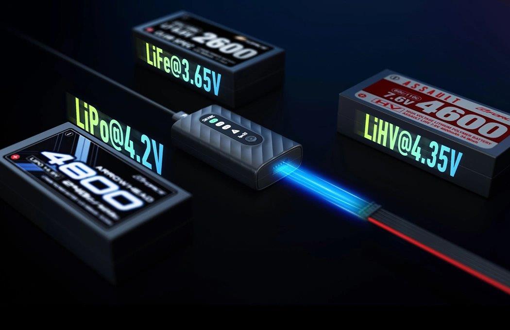 SkyRC Type35 LiPo/LiHV/LiFe 2-4s 35W Laddare USB-C PD - 5