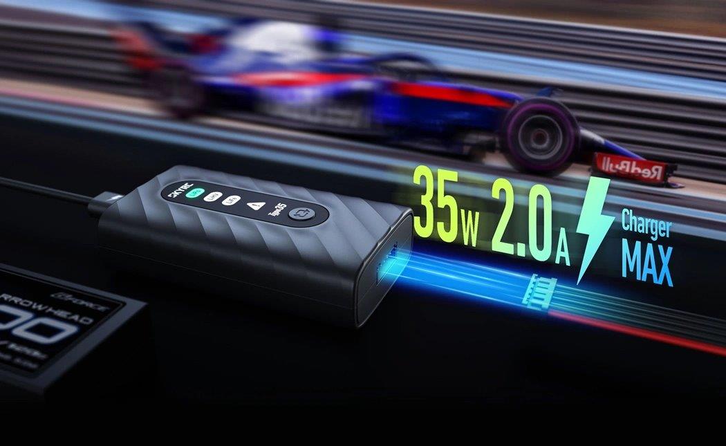 SkyRC Type35 LiPo/LiHV/LiFe 2-4s 35W Laddare USB-C PD - 4
