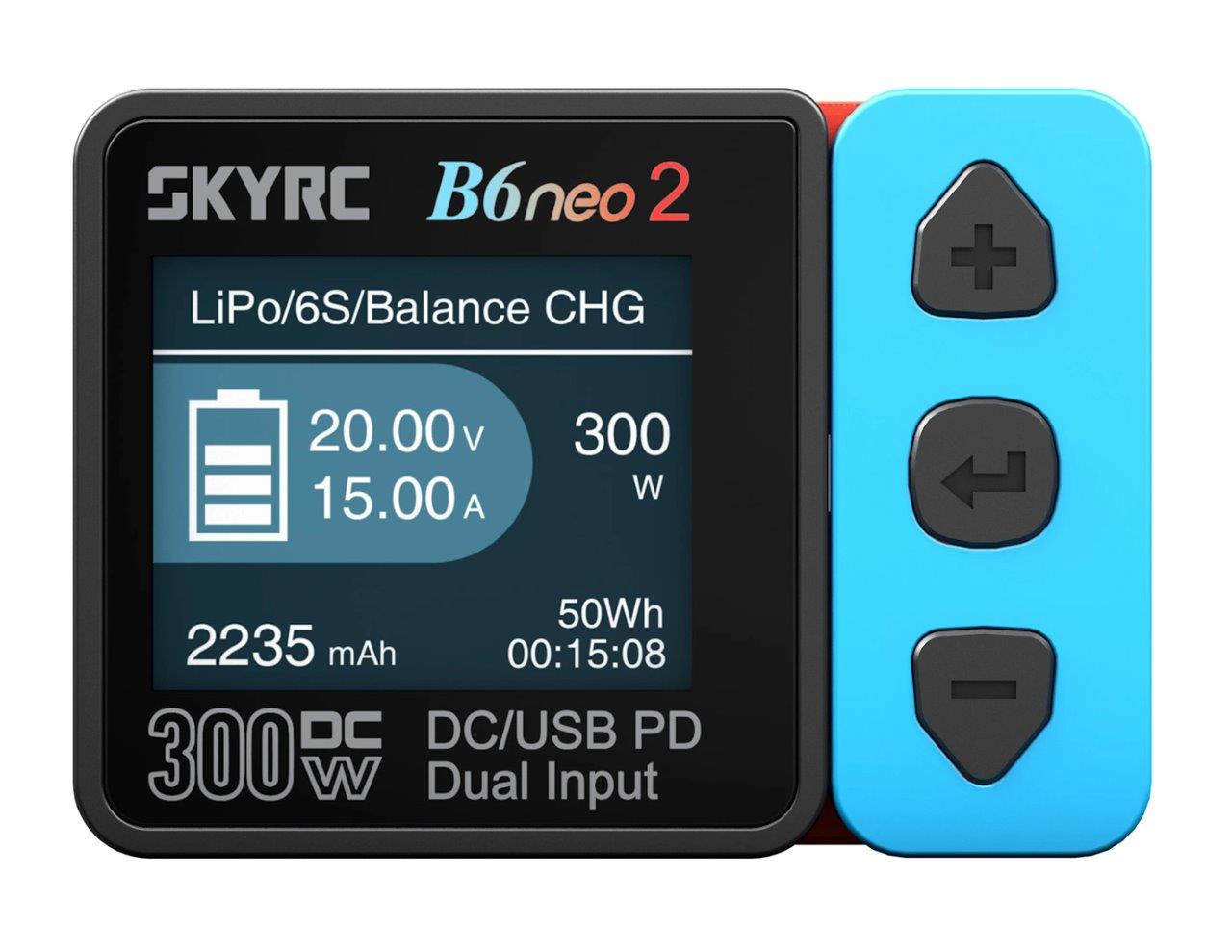 SkyRC B6neo 2 DC Laddare 15A/300W Röd/Blå - 2