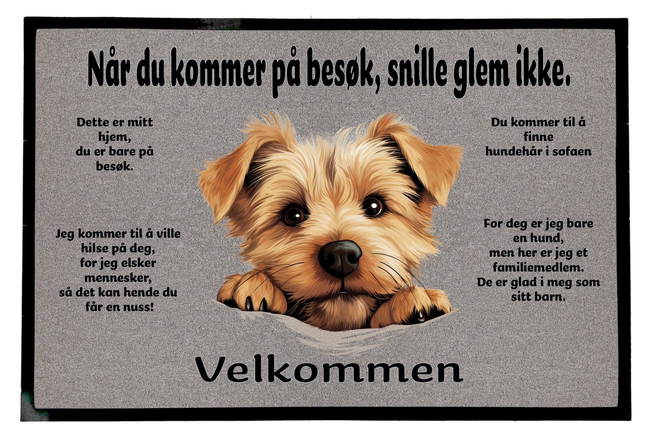 Dørmatte Norfolk Terrier 1