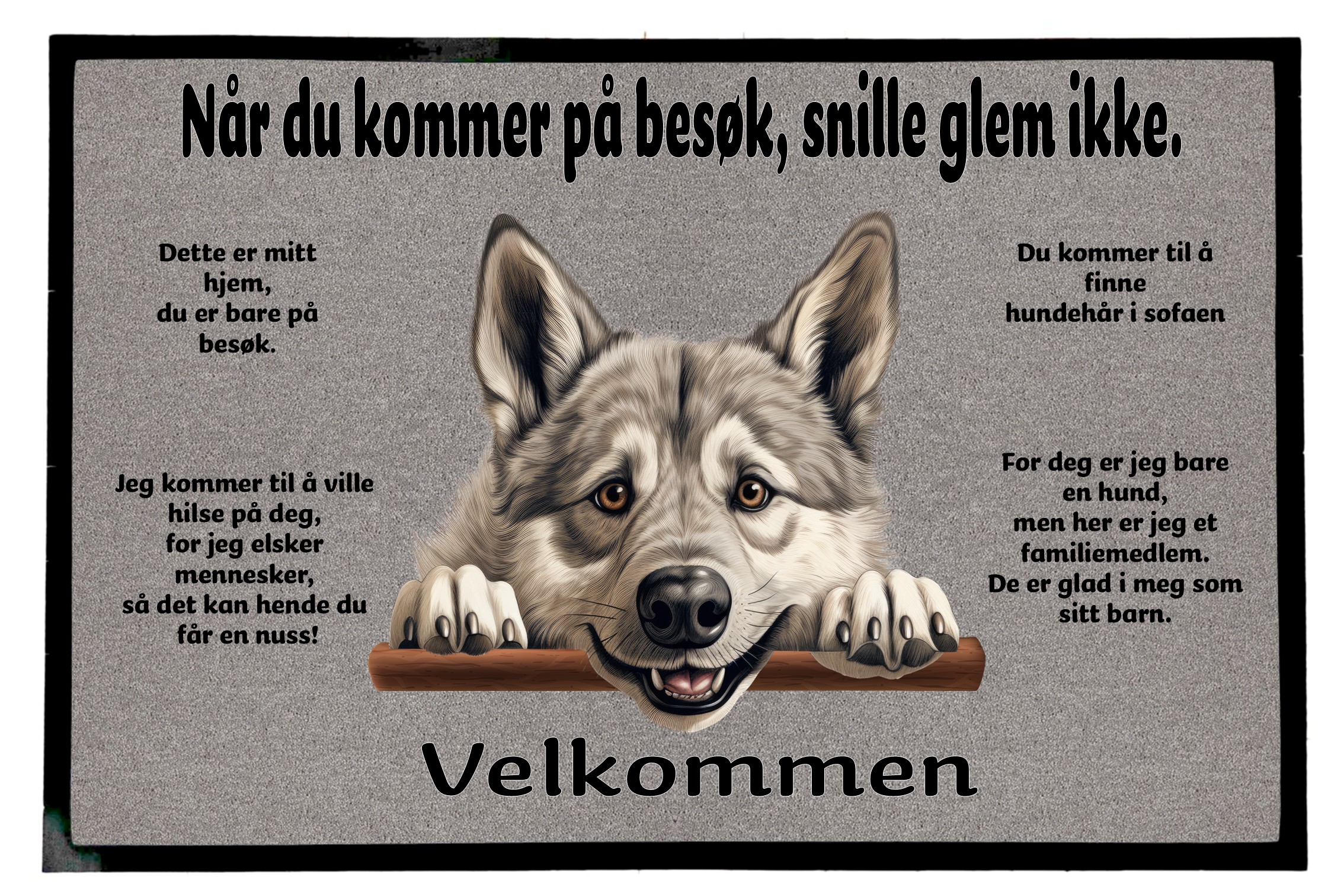 Dørmatte Norsk Elghund 2