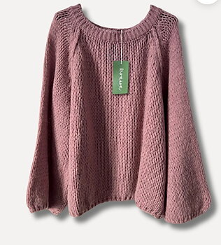 Reunion Home- Stickad tröja dusty rose