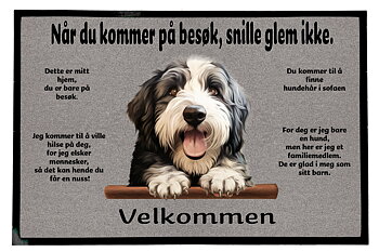 Dørmatte Old English Sheepdog 2
