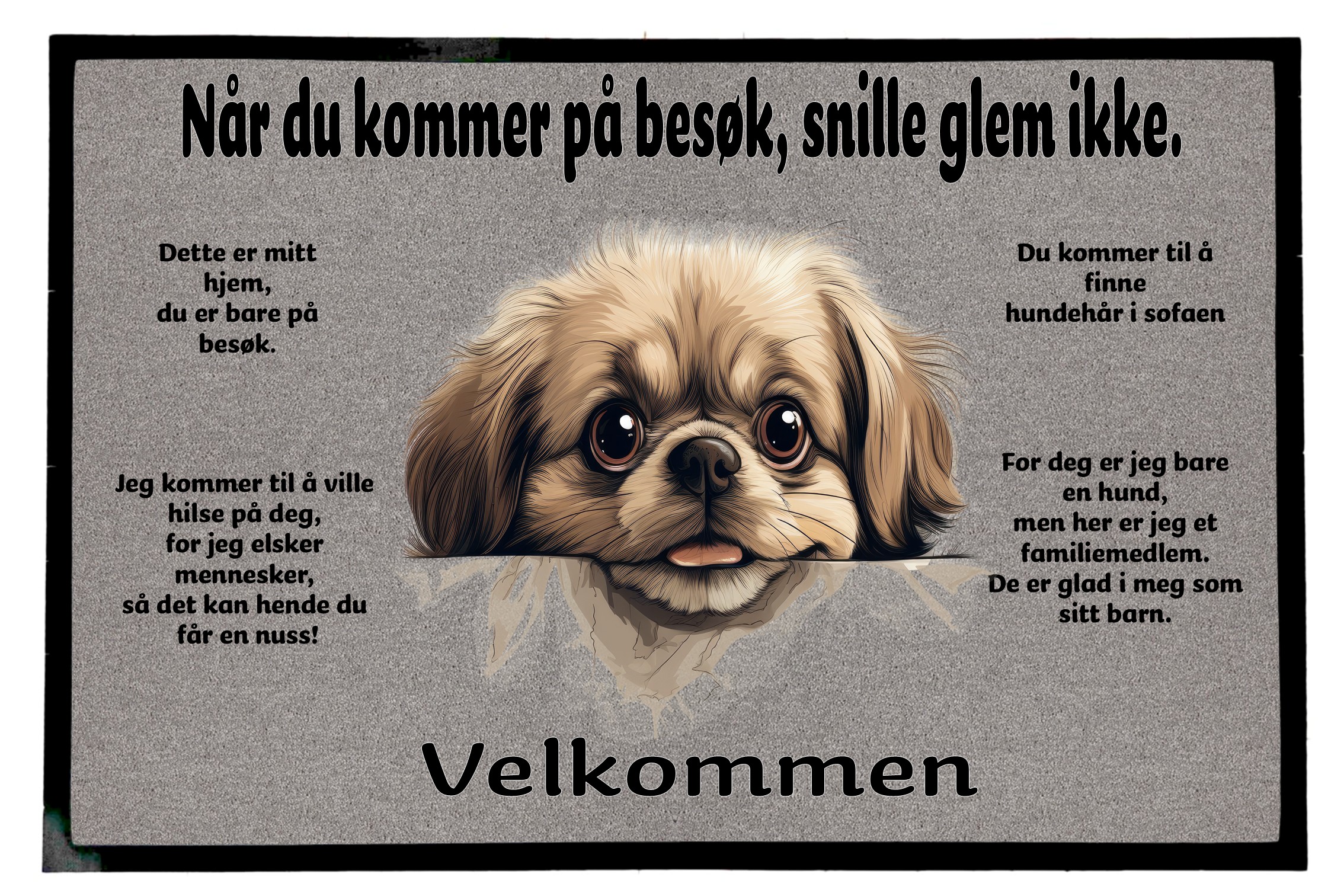 Dørmatte Pekingese 2