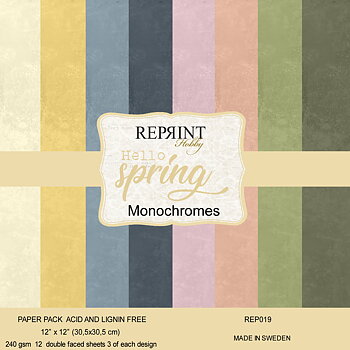 Paperpack Reprint - Hello Spring  Monochromes -  12x12