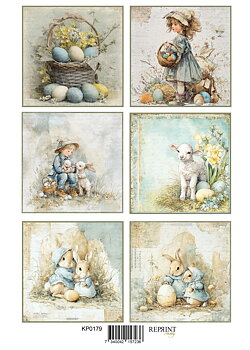 Papper Klippark -  Hello Spring Easter  -  A4