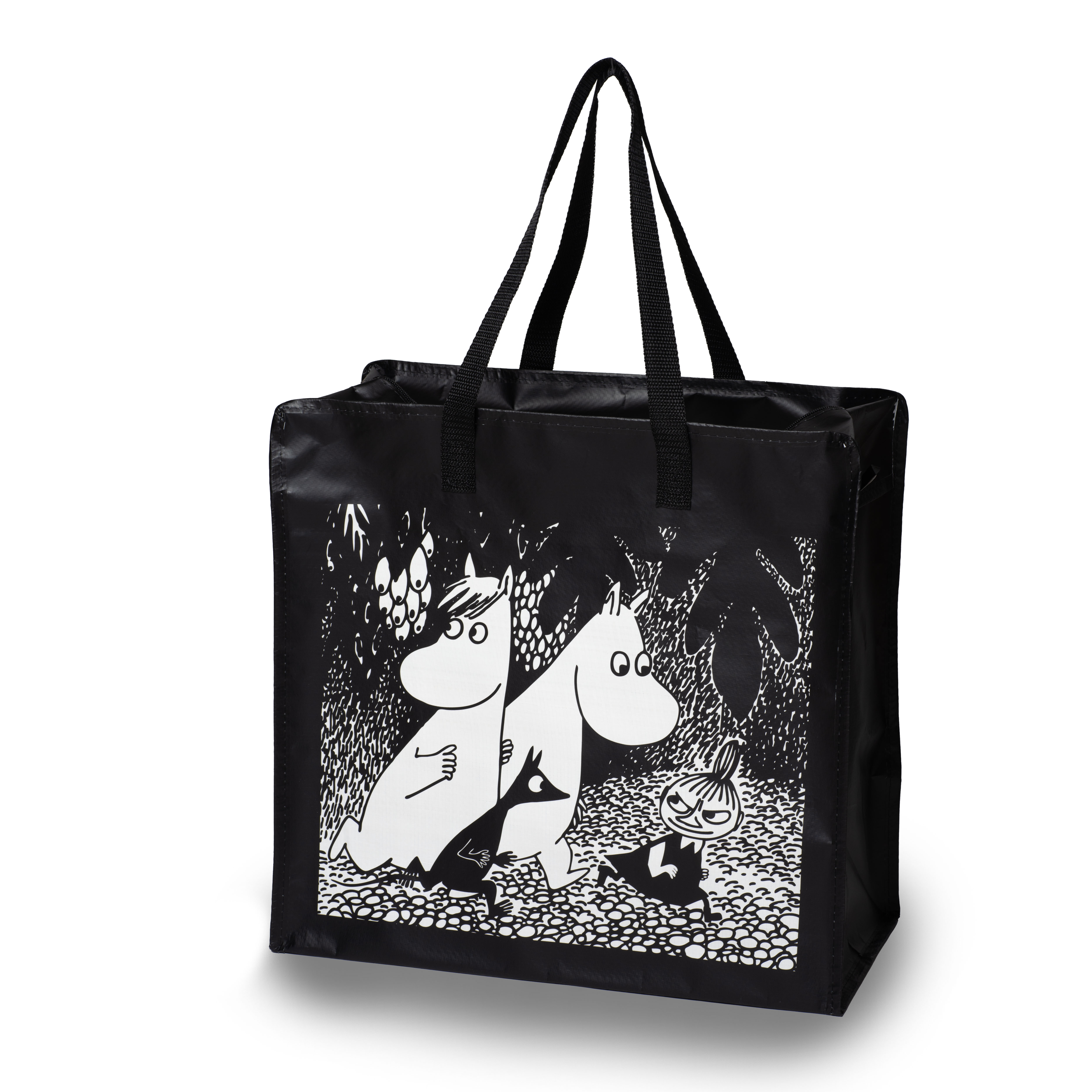 Moomin Shopping Bag with Zipper 43x40 cm - Forest