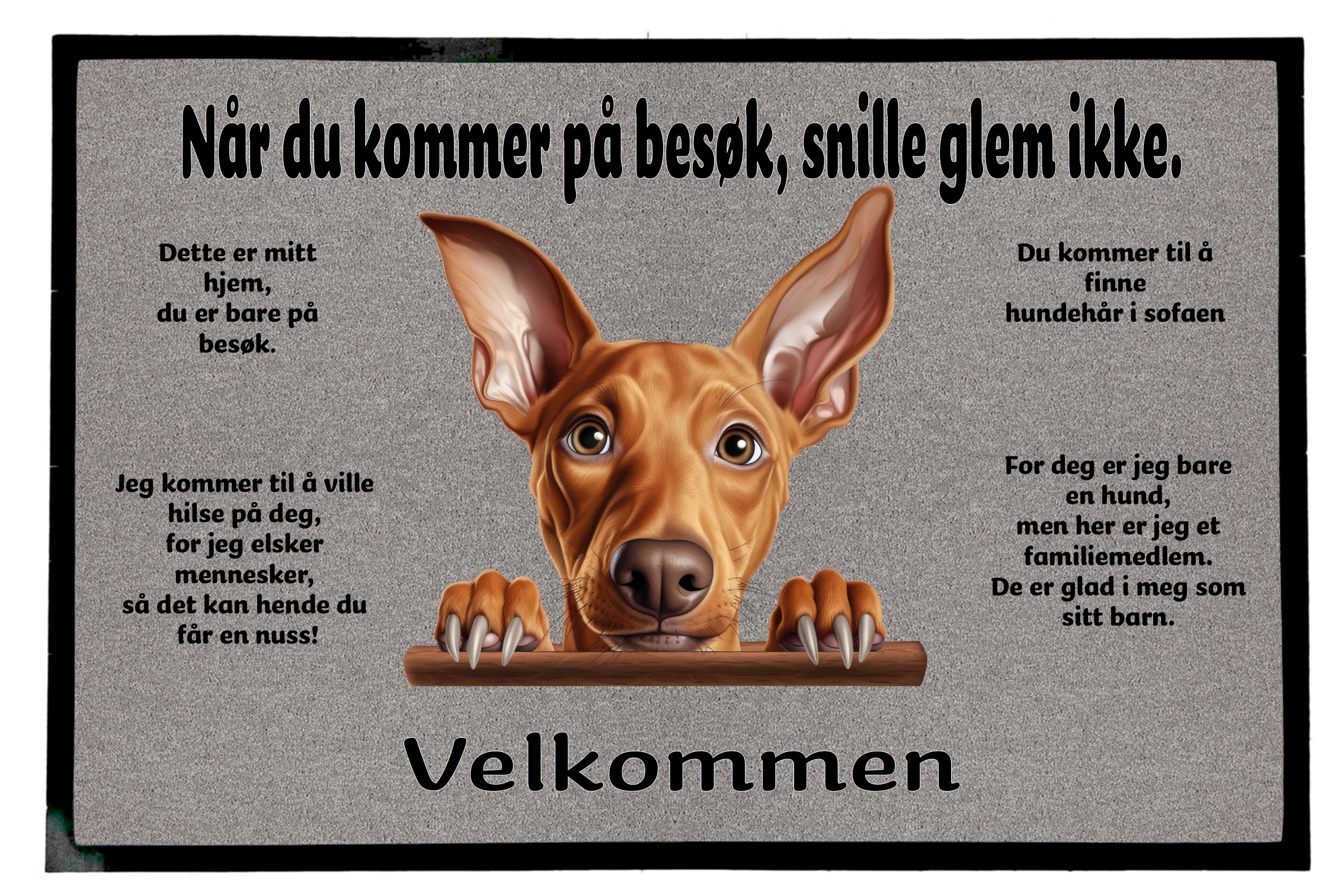 Dørmatte Pharaoh Hound 1
