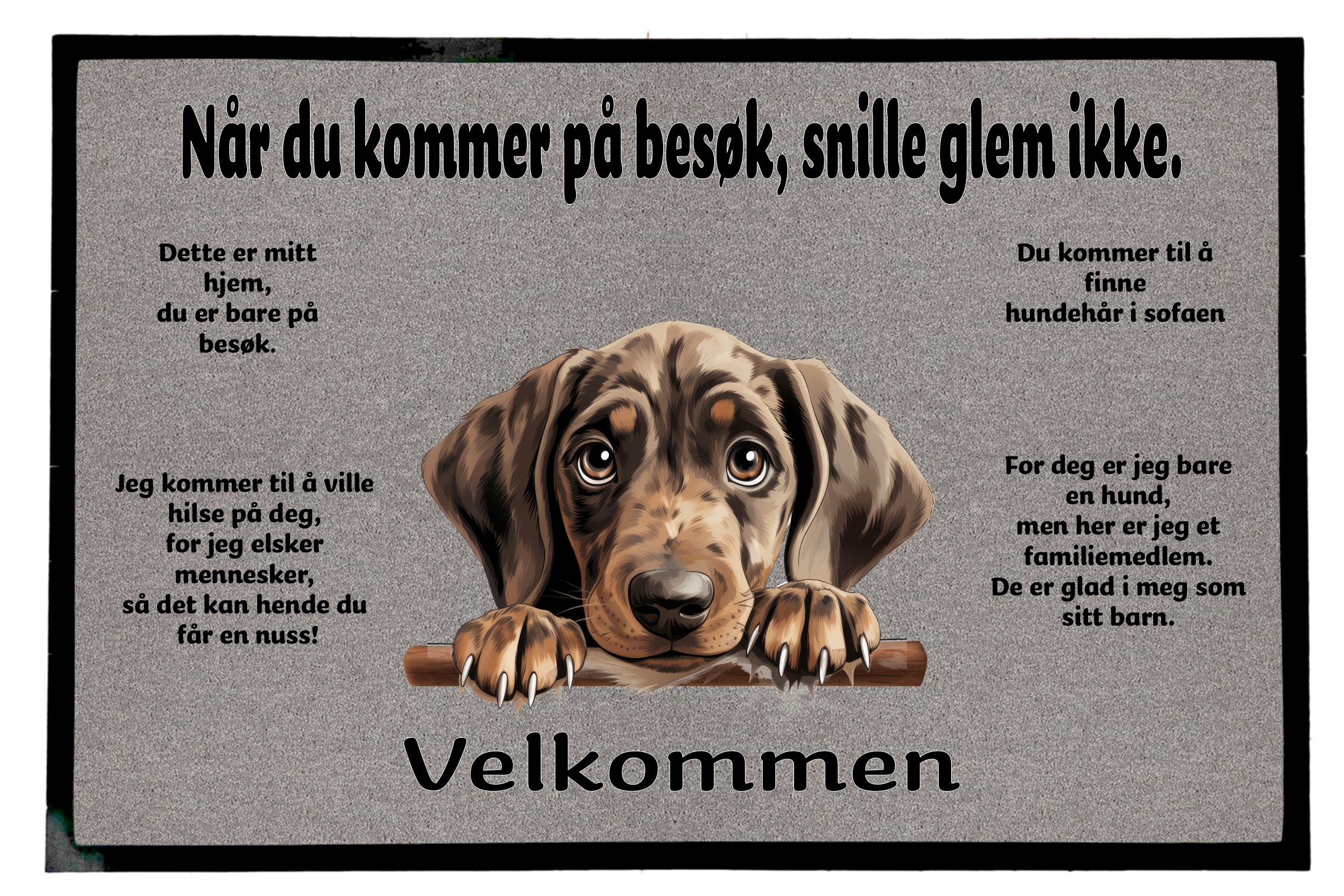 Dørmatte Plott Hound 1