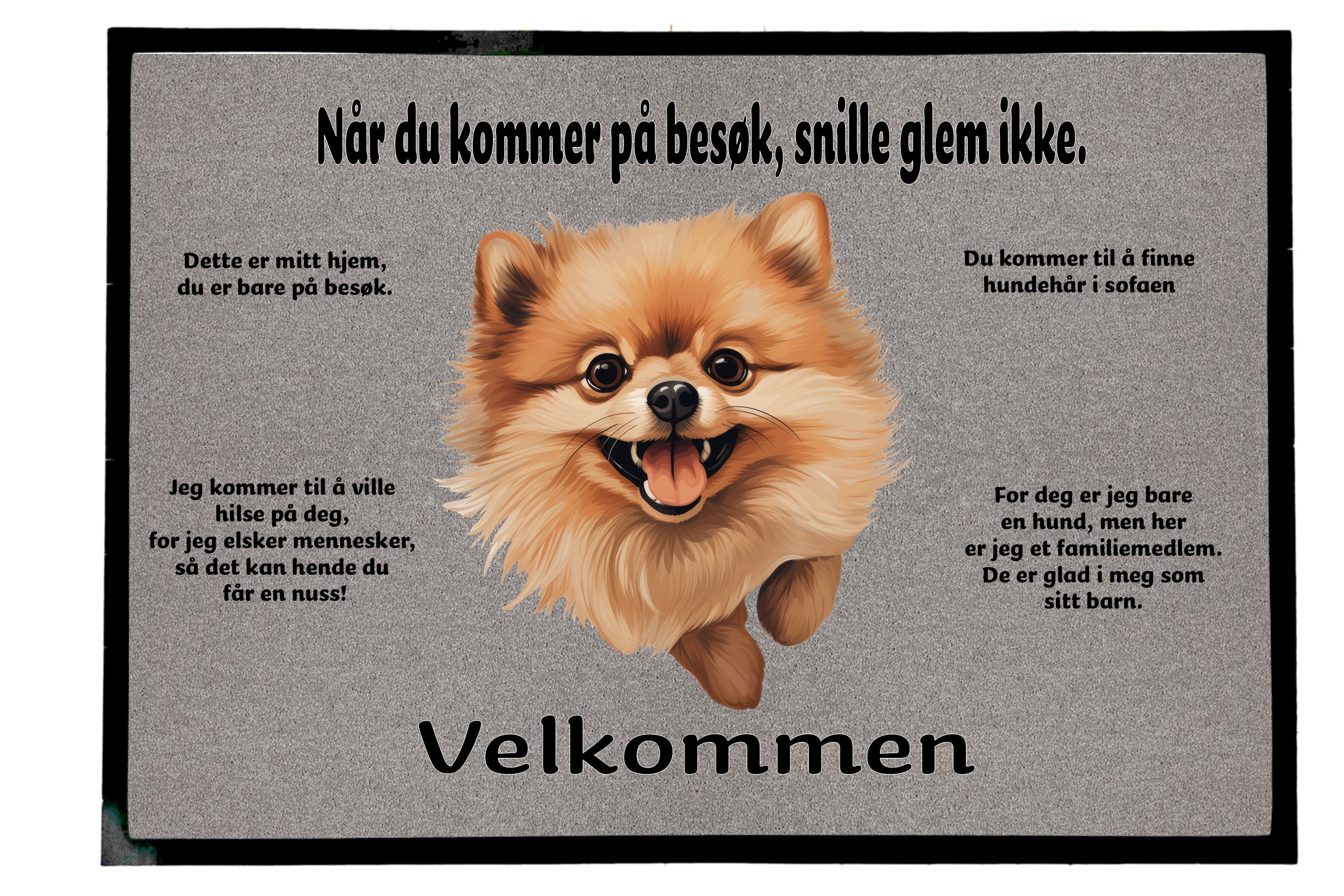 Dørmatte Pomeranian 2